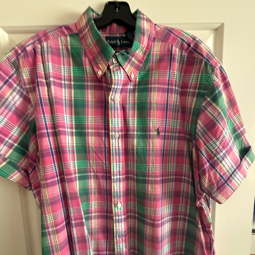 POLO RALPH LAUREN PLAID SS SHIRT